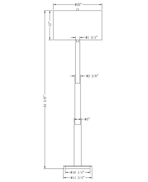 Hailey Ambient Column Floor Lamp Modern Design