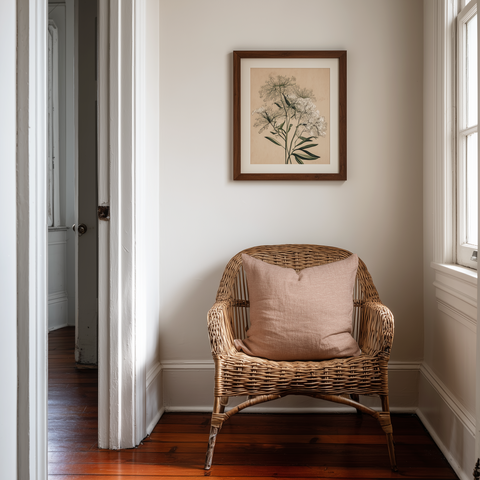 Harbor Throw Pillow in Camellia