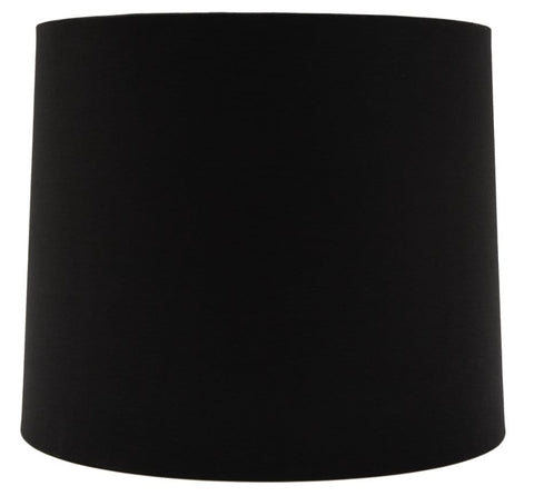 Hardback Drum Cotton Shade - Black
