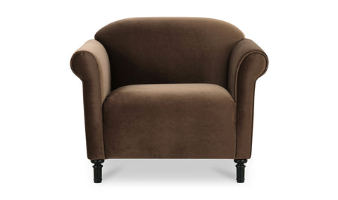 Harmony Artful Traditionalist Velvet Barrel Back Accent Chair
