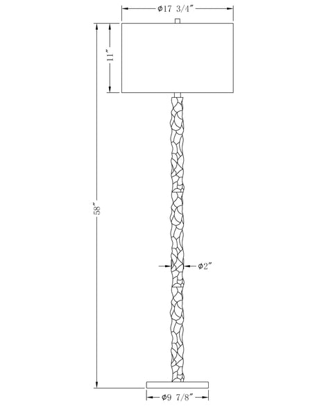 Ambient Accent Modern Column Floor Lamp