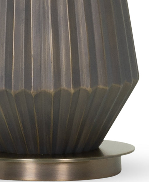 Helena Modern Column Fluted Accent Table Lamp