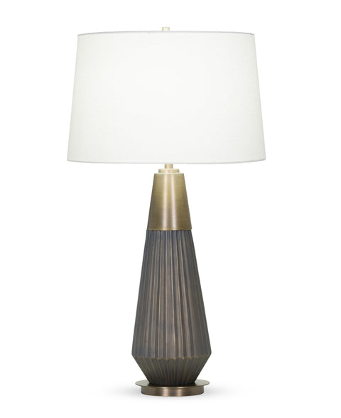 Helena Modern Column Fluted Accent Table Lamp