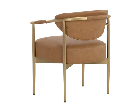 Timeless Minimalist Upholstered Modern Barrel Dining Armchair