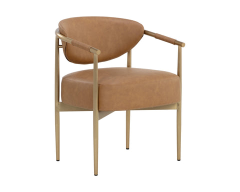 Timeless Minimalist Upholstered Modern Barrel Dining Armchair
