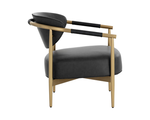 Timeless Minimalist Barrel Lounge Chair with Tapered Legs