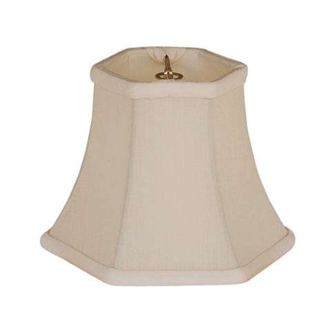 Hexagon Bell 100% Pongee Silk Lamp Shade - Sand