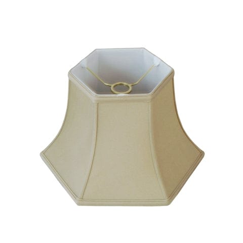 Hexagon Bell Anna Rayon Lamp Shade - Coffee