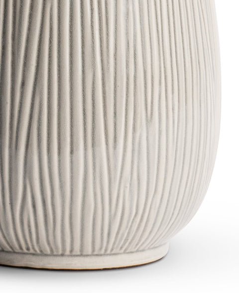 Hilda Fluted Drum Accent Table Lamp Rustic Style