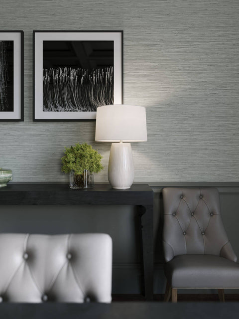 Hilda Fluted Drum Accent Table Lamp Rustic Style