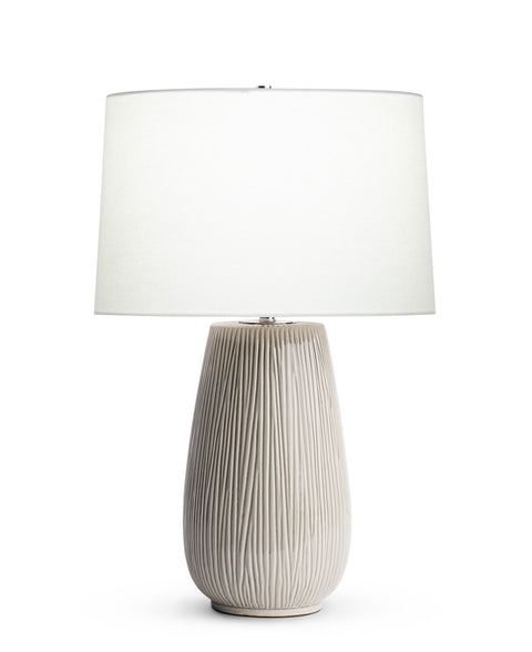 Hilda Fluted Drum Accent Table Lamp Rustic Style