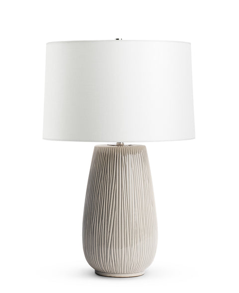 Hilda Fluted Drum Accent Table Lamp Rustic Style
