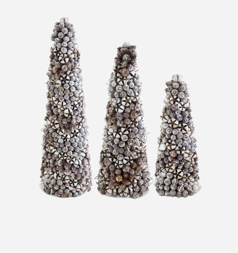 Glittered Pods and Pinecone Trees