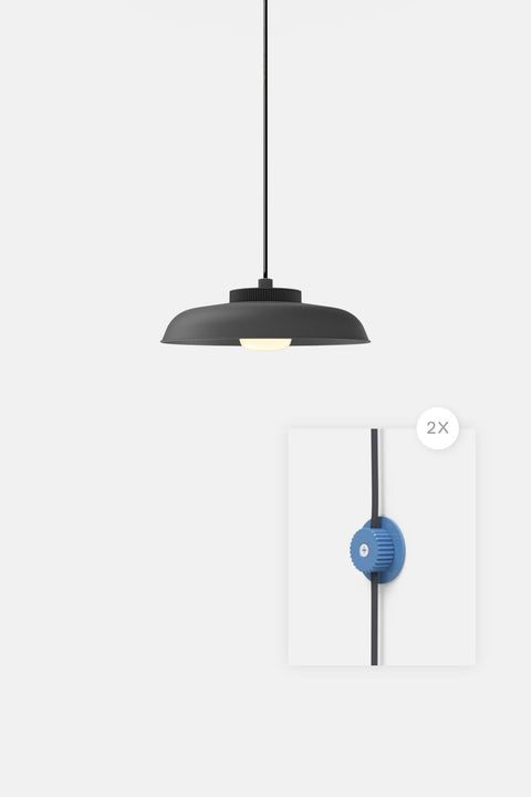 Hoist Pendant Plug-In - Small Glass Diffuser - Medium Shade