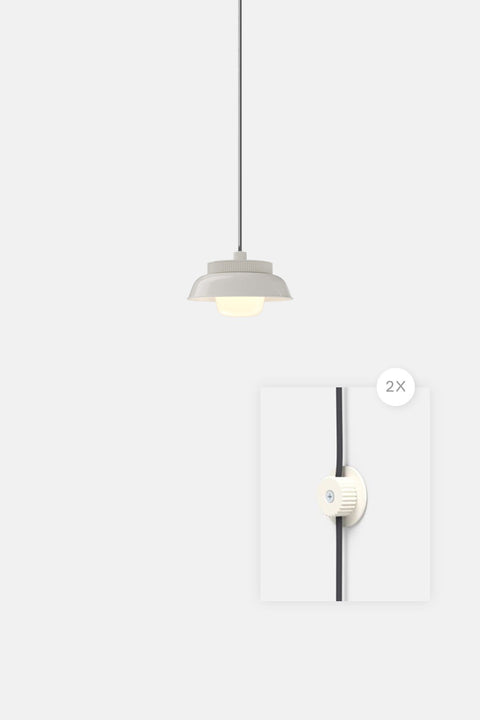 Hoist Pendant Plug-In - Small Glass Diffuser - Small Shade