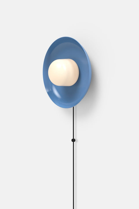 Hoist Sconce Corded - Large Glass Diffuser - Medium Shade