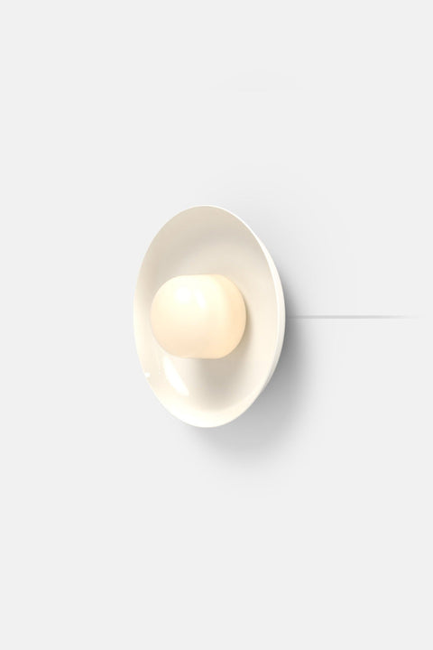 Hoist Sconce Corded - Large Glass Diffuser - Medium Shade