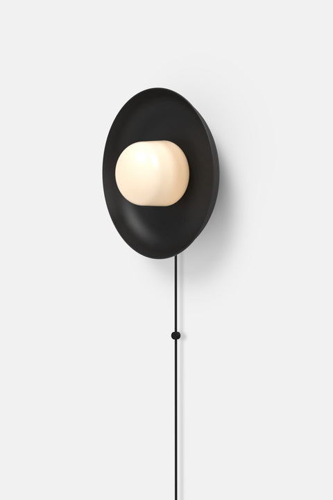 Hoist Sconce Corded - Large Glass Diffuser - Medium Shade