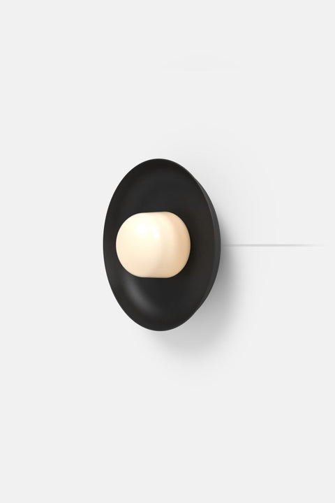 Hoist Sconce Corded - Large Glass Diffuser - Medium Shade