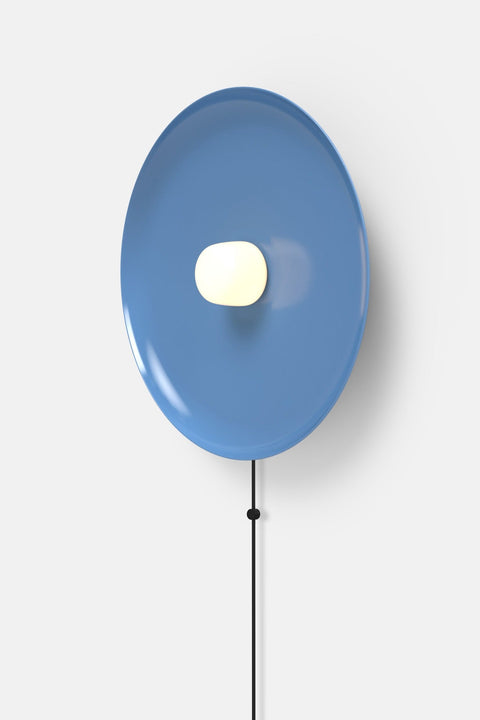 Hoist Sconce Corded - Small Glass Diffuser - Large Shade