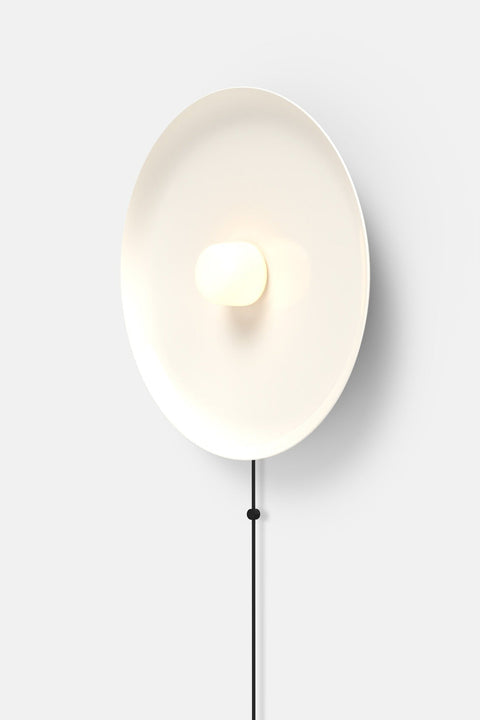 Hoist Sconce Corded - Small Glass Diffuser - Large Shade