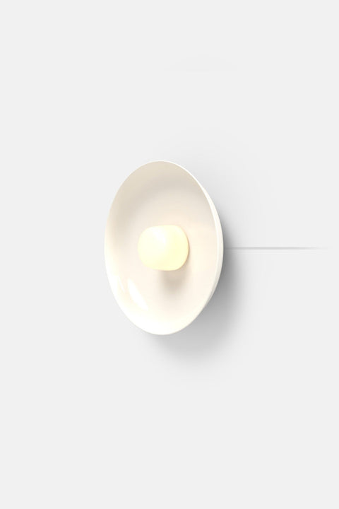 Hoist Sconce Corded - Small Glass Diffuser - Medium Shade