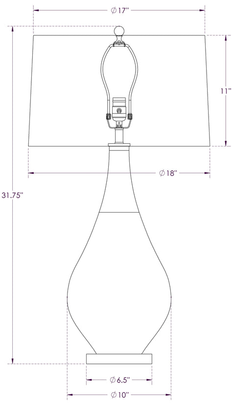 Accent Contemporary Drum Table Lamp