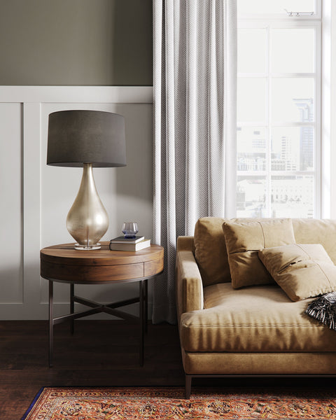 Accent Contemporary Drum Table Lamp