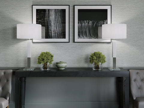 Howard Column Accent Table Lamp in Modern Drum Design