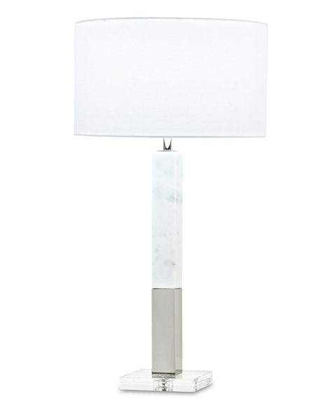 Howard Column Accent Table Lamp in Modern Drum Design