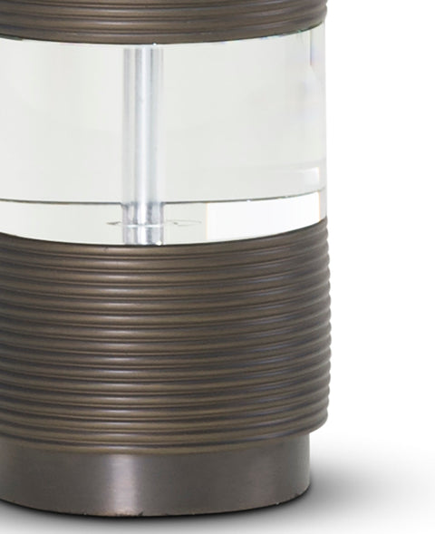 Accent Industrial Column Table Lamp Drum Design