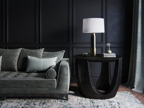 Huxley Art Deco Column Accent Table Lamp