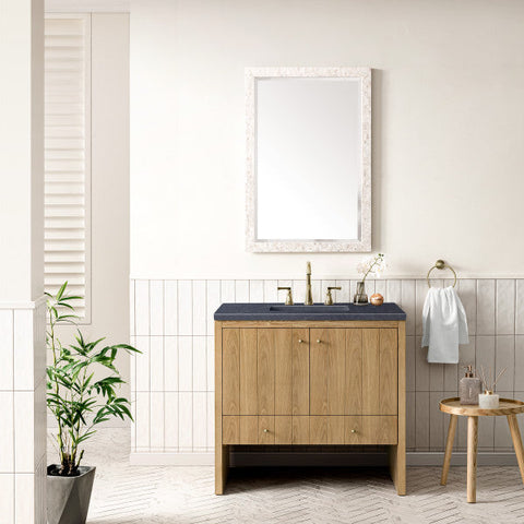 Contemporary Minimalist Vanity Base with Closed Storage