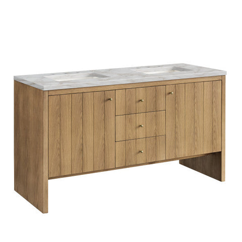 Hudson Modern Double Equal Bowl Bathroom Vanity