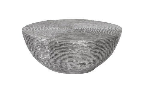Nature-Driven Modernist Round Drum Coffee Table Modern Design