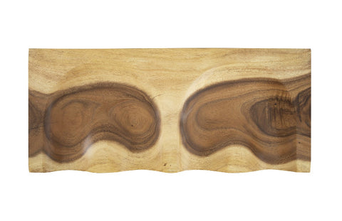 Timeless Minimalist Organic Accent Bench with Plinth Base