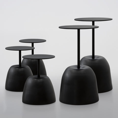 Basalto Minimalist Drum Accent Table