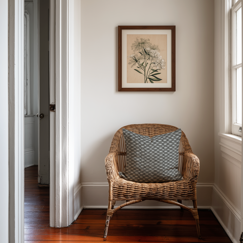 Inlet Throw Pillow in Shadow