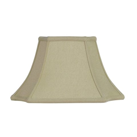 Inverted Cut Corner Rectangle Bell Anna Rayon Lamp Shade - Coffee