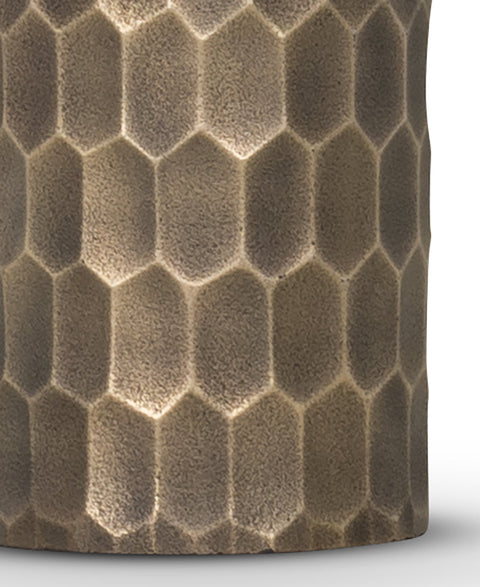 Accent Modern Handcrafted Etched Column Table Lamp