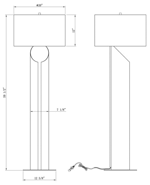 Ambient Jade Column Floor Lamp Contemporary Design