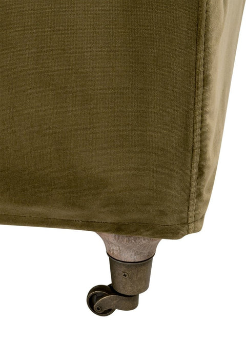 Timeless Minimalist Parsons Club Chair with Velvet Upholstery