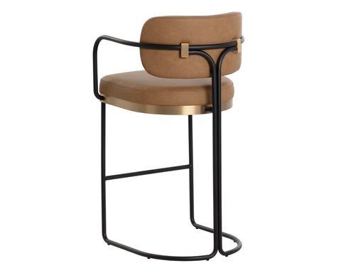 Industrial Creative Modern Cantilever Chair Upholstered Bar Stool