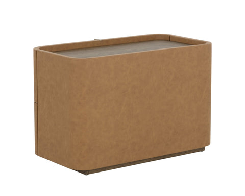 Sunpan Jamille Curved Contemporary Nightstand