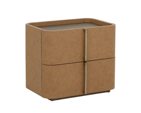 Sunpan Jamille Curved Contemporary Nightstand