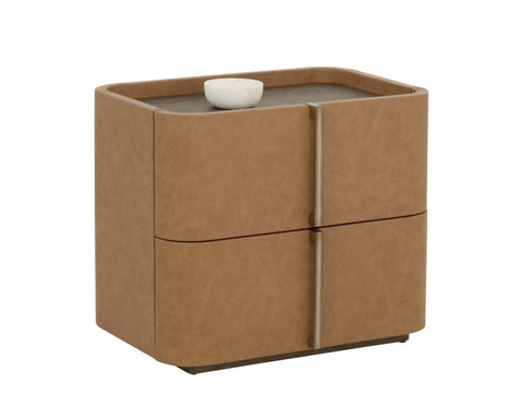 Sunpan Jamille Curved Contemporary Nightstand