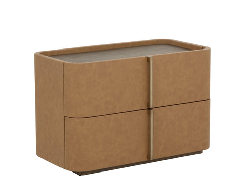 Sunpan Jamille Curved Contemporary Nightstand