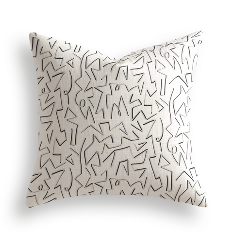 Jekyll Throw Pillow in Onyx
