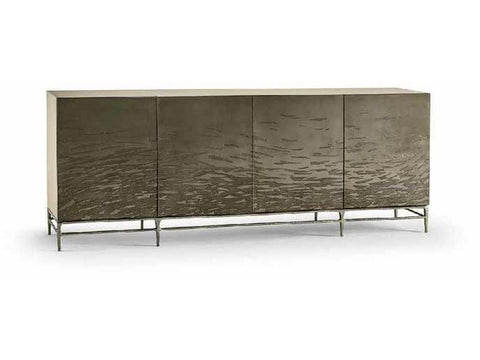 Water Diel Contemporary Abstract Credenza Cabinet