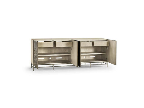 Water Diel Contemporary Abstract Credenza Cabinet